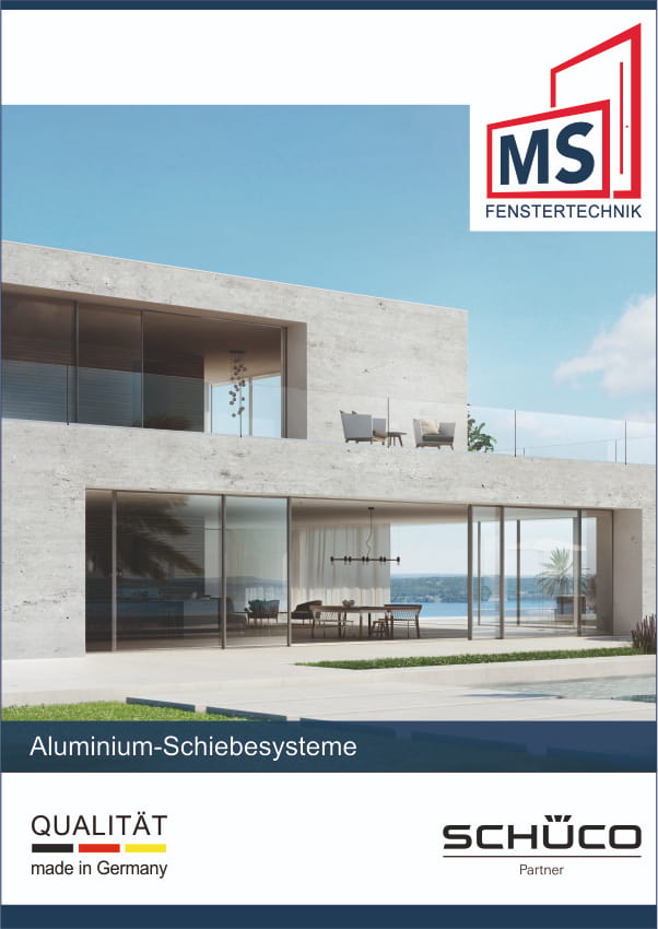 Prospekt Aluminium-Schiebesysteme